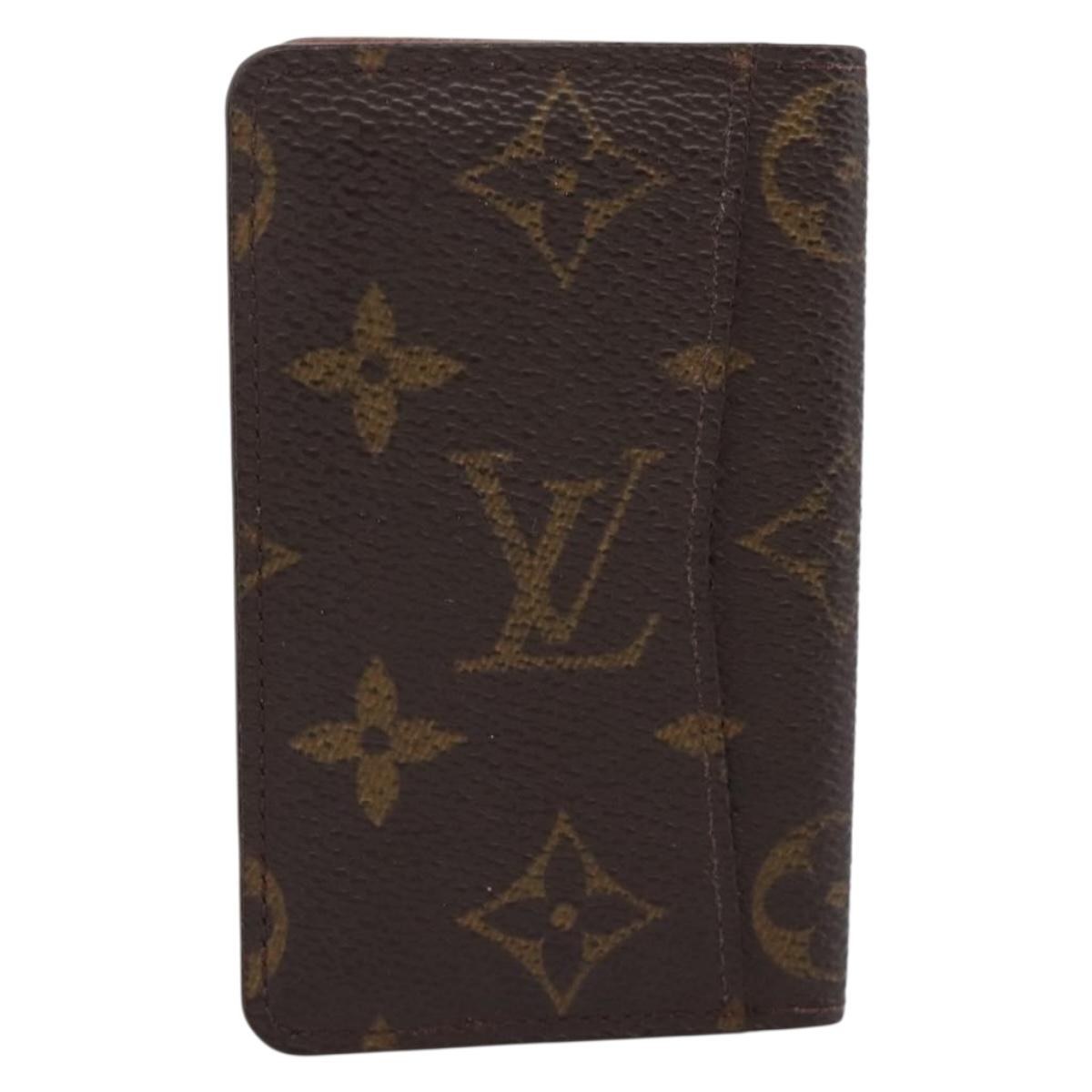 LOUIS VUITTON Pochette Cult Visite Card Case Monogram M56362 LV Auth 201577