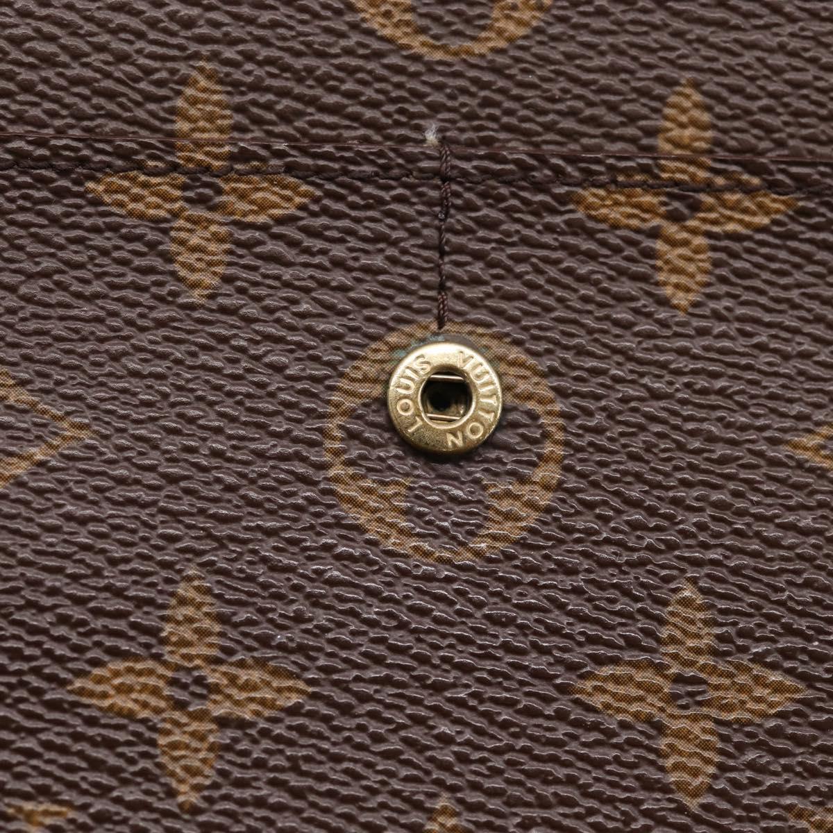 LOUIS VUITTON PochettePorte MonnaieCredit Long Wallet M61726 LV Auth 201581A