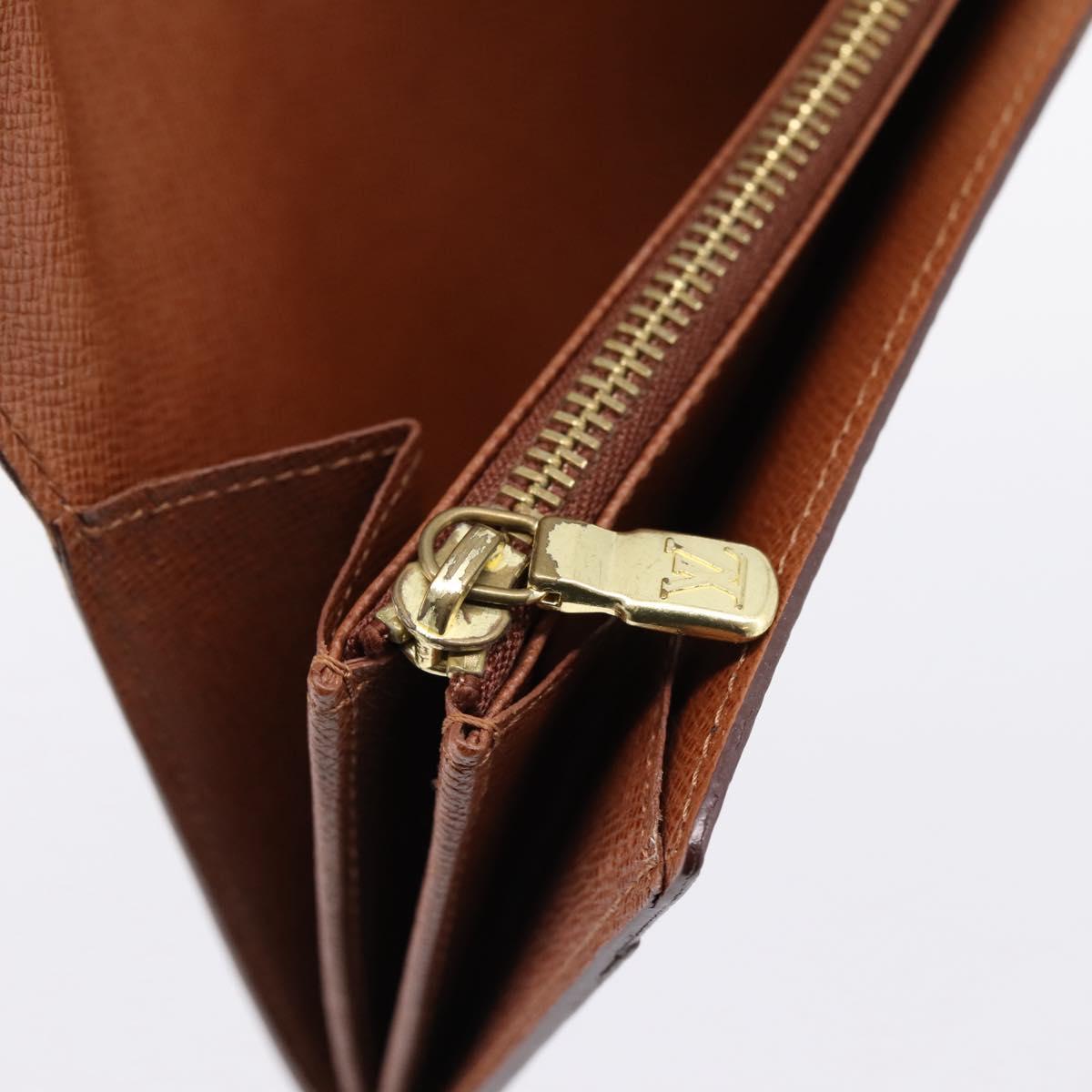 LOUIS VUITTON PochettePorte MonnaieCredit Long Wallet M61726 LV Auth 201581A
