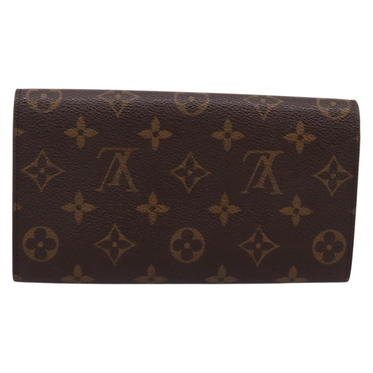 LOUIS VUITTON PochettePorte MonnaieCredit Long Wallet M61726 LV Auth 201581A