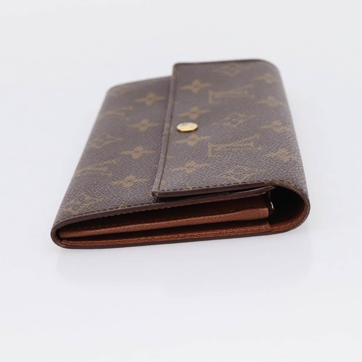 LOUIS VUITTON PochettePorte MonnaieCredit Long Wallet M61726 LV Auth 201581A