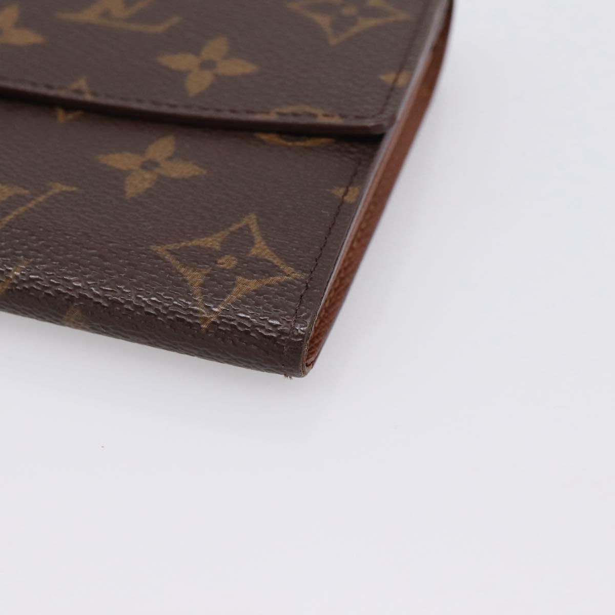 LOUIS VUITTON PochettePorte MonnaieCredit Long Wallet M61726 LV Auth 201581A
