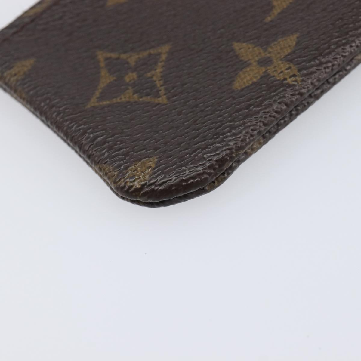 LOUIS VUITTON Monogram Pochette Cles Coin Purse M62650 LV Auth 201582