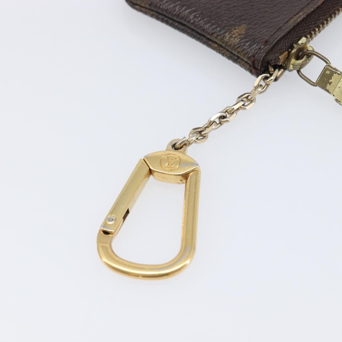 LOUIS VUITTON Monogram Pochette Cles Coin Purse M62650 LV Auth 201582