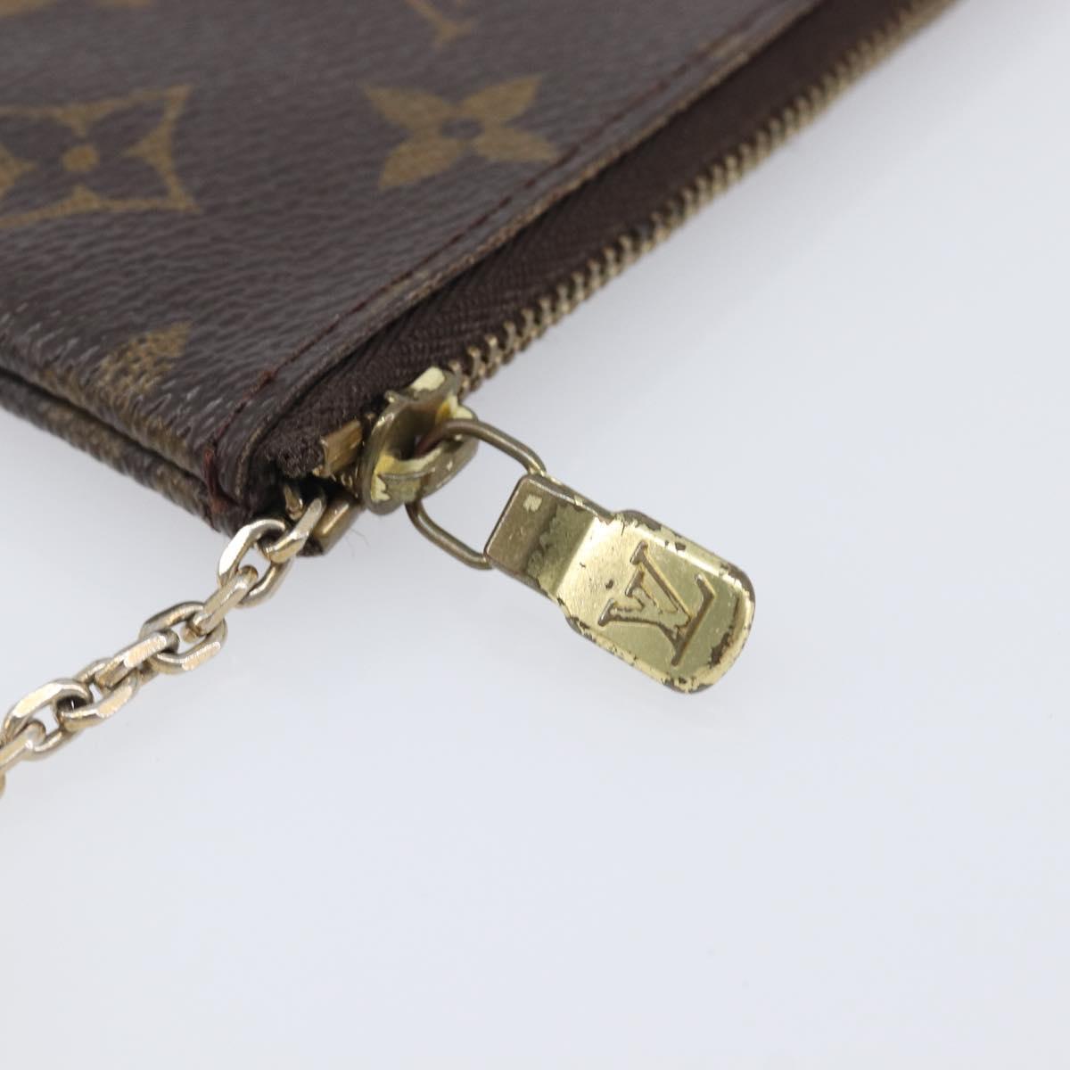 LOUIS VUITTON Monogram Pochette Cles Coin Purse M62650 LV Auth 201582