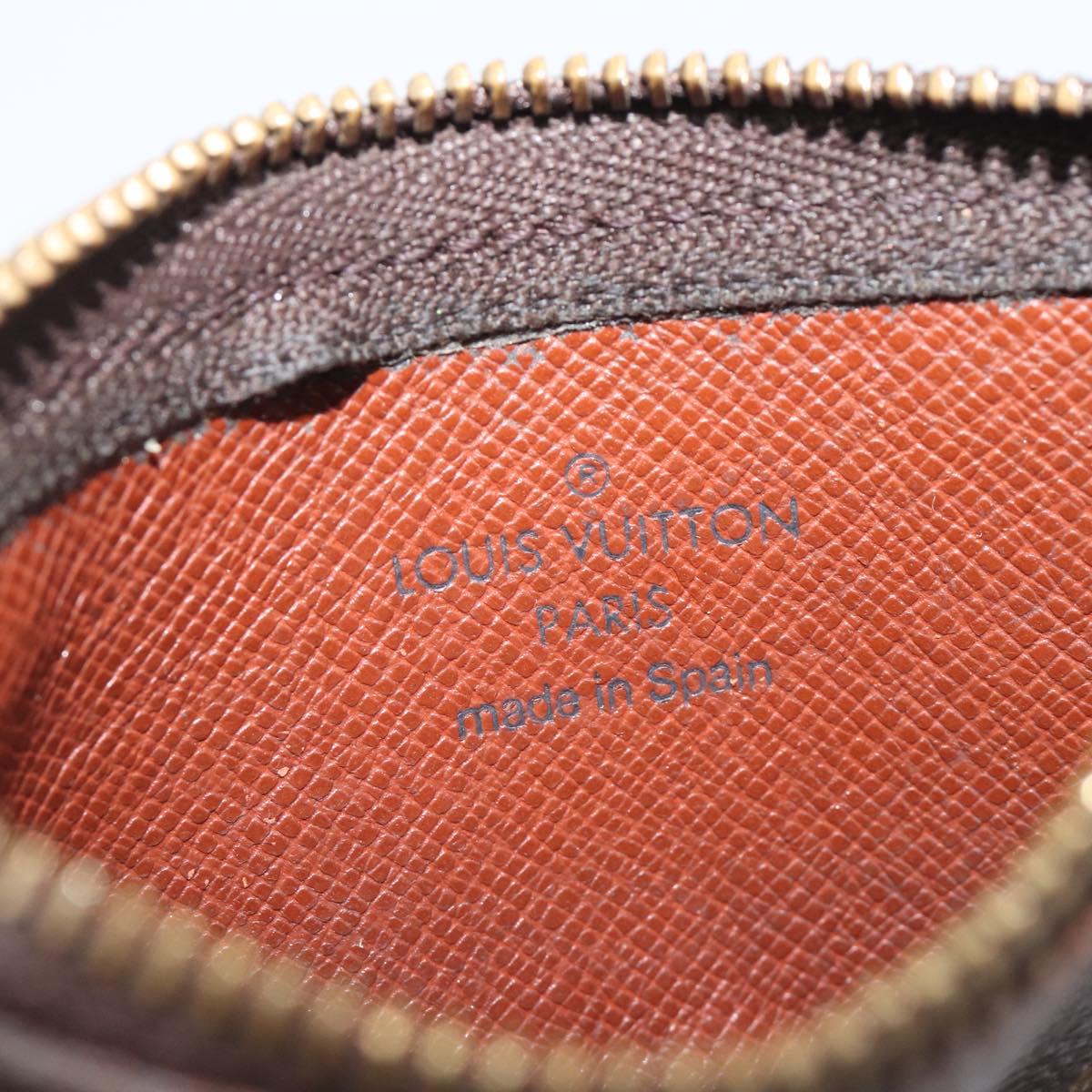 LOUIS VUITTON Monogram Pochette Cles Coin Purse M62650 LV Auth 201582