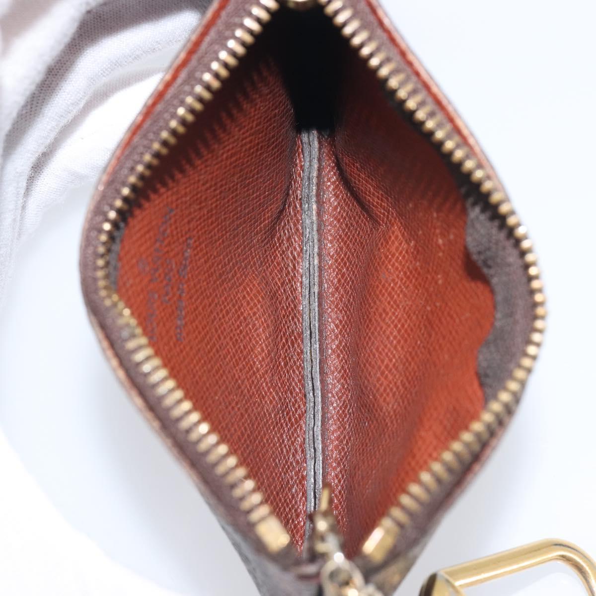 LOUIS VUITTON Monogram Pochette Cles Coin Purse M62650 LV Auth 201582