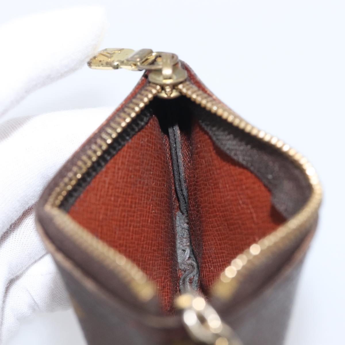 LOUIS VUITTON Monogram Pochette Cles Coin Purse M62650 LV Auth 201582