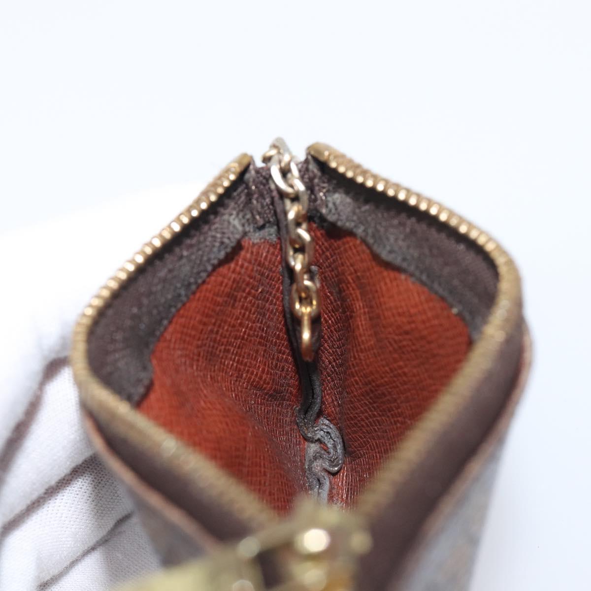 LOUIS VUITTON Monogram Pochette Cles Coin Purse M62650 LV Auth 201582