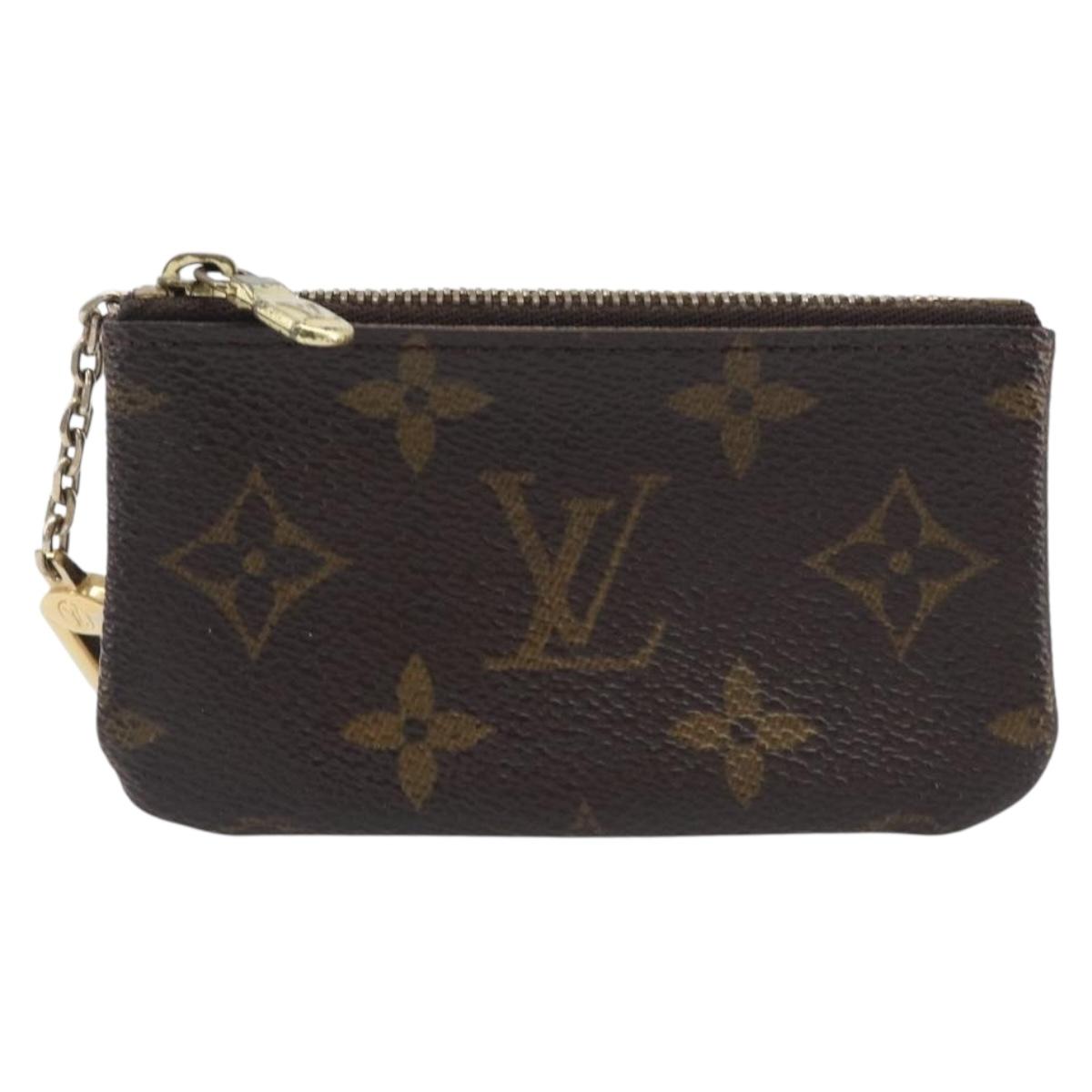 LOUIS VUITTON Monogram Pochette Cles Coin Purse M62650 LV Auth 201582