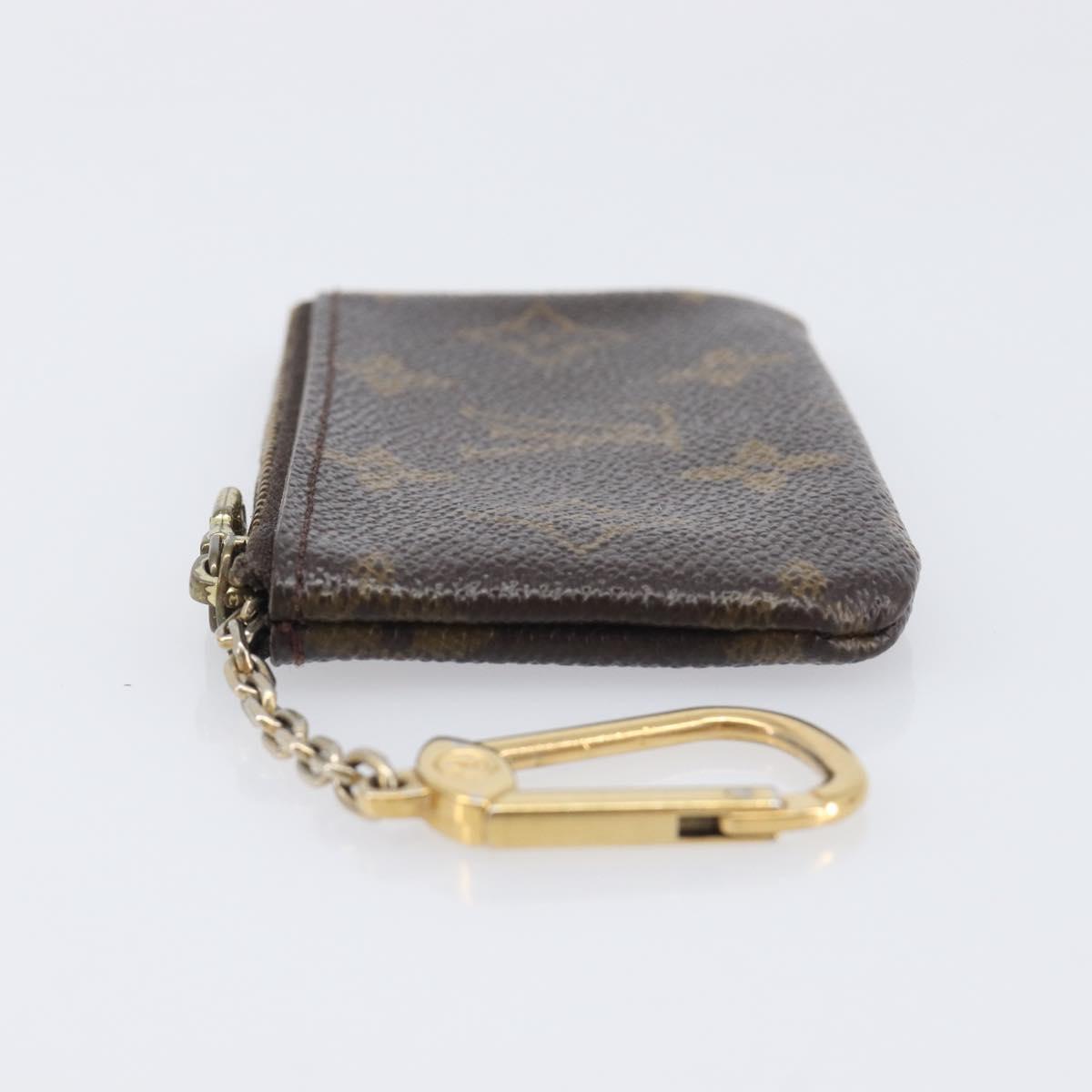 LOUIS VUITTON Monogram Pochette Cles Coin Purse M62650 LV Auth 201582