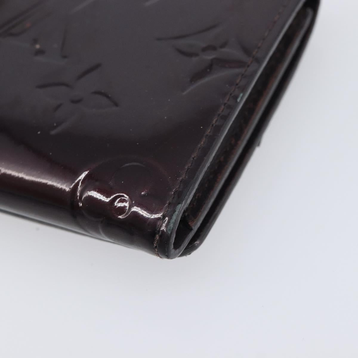 LOUIS VUITTON Vernis Anvelop Cult De Vuitto Case Amarante M91409 LV Auth 201583