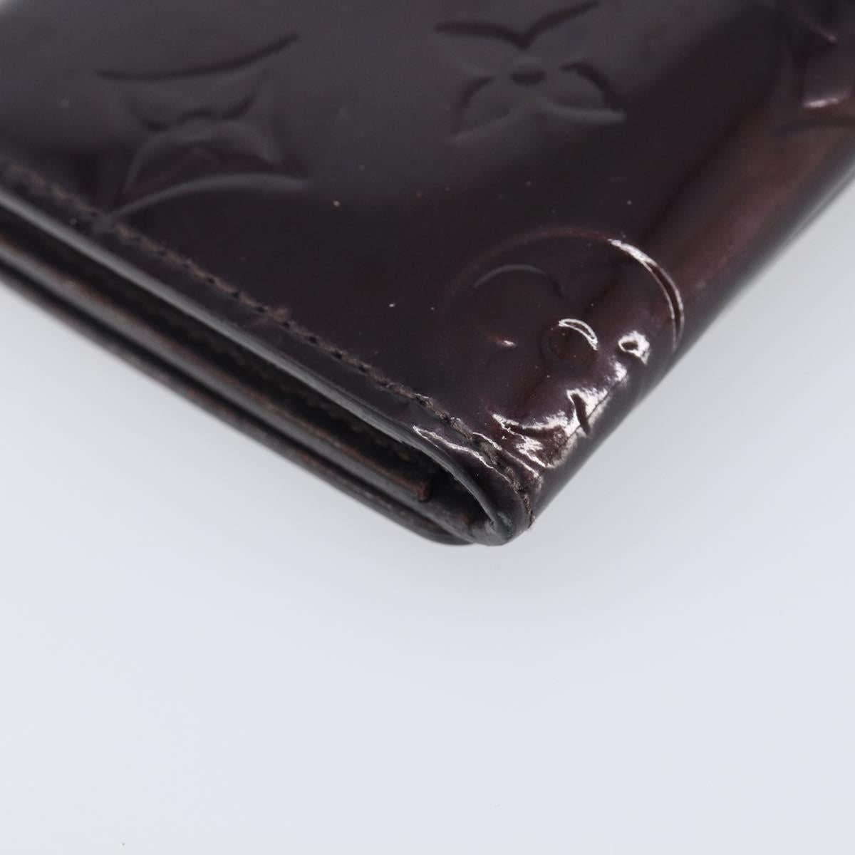 LOUIS VUITTON Vernis Anvelop Cult De Vuitto Case Amarante M91409 LV Auth 201583