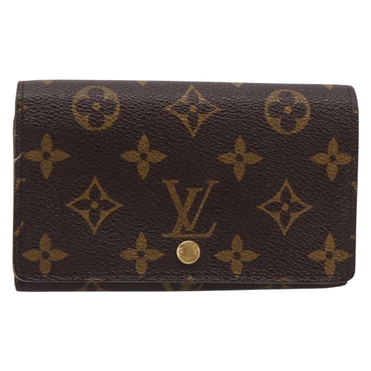 LOUIS VUITTON Porte Monnaie Billets Tresor Wallet M61730 LV Auth 201585V
