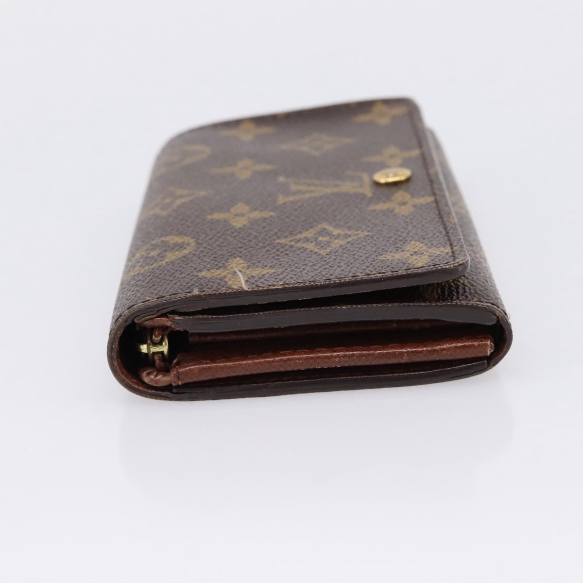 LOUIS VUITTON Porte Monnaie Billets Tresor Wallet M61730 LV Auth 201585V