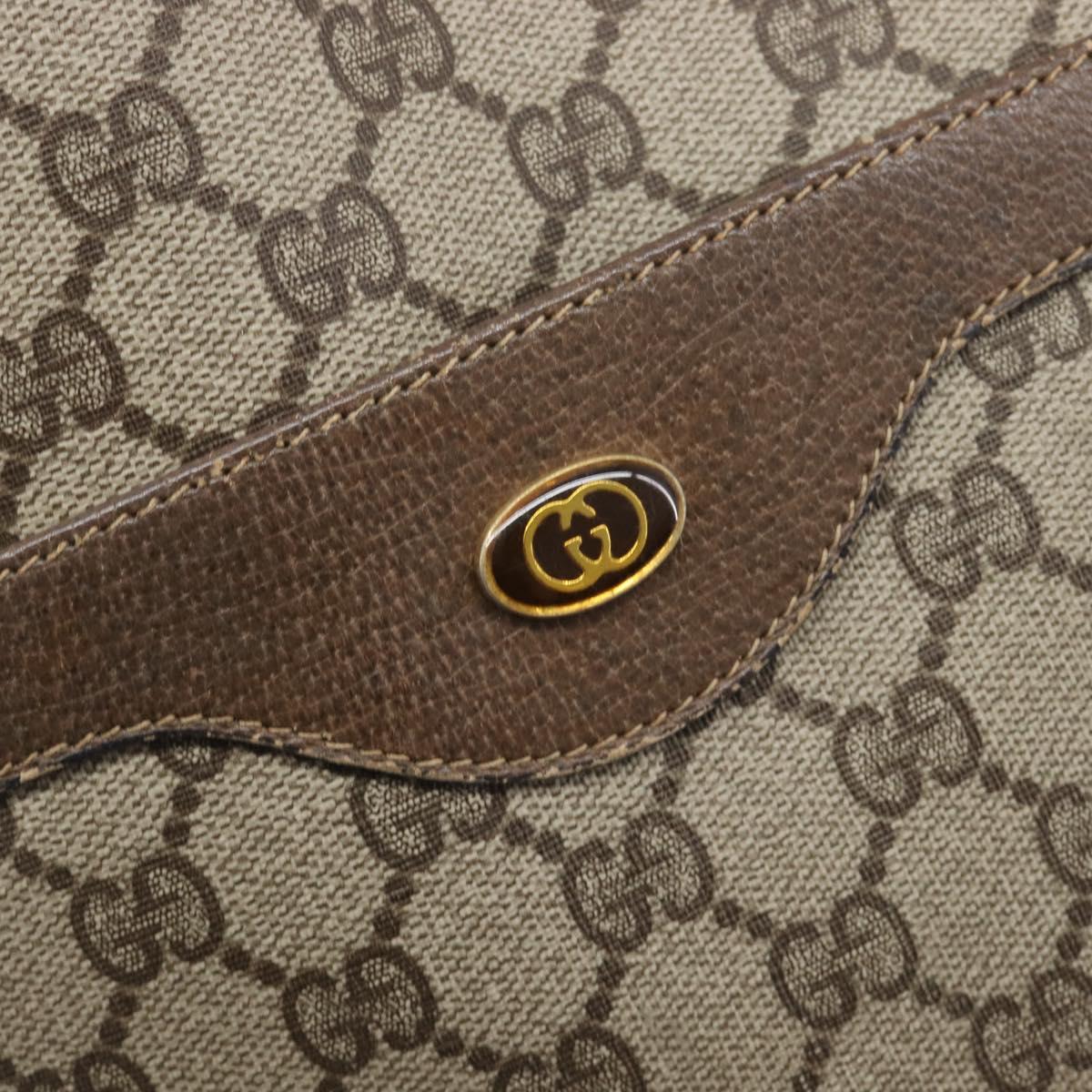 GUCCI GG Supreme Web Sherry Line Tote Bag PVC Beige 39 02 003 Auth 201706