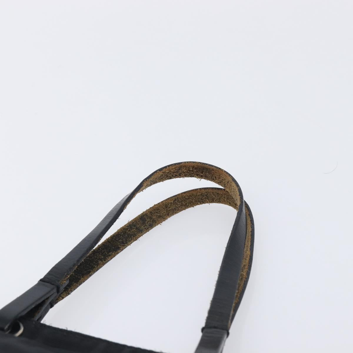 FENDI Zucca Canvas Hand Bag Black Silver Auth 201709