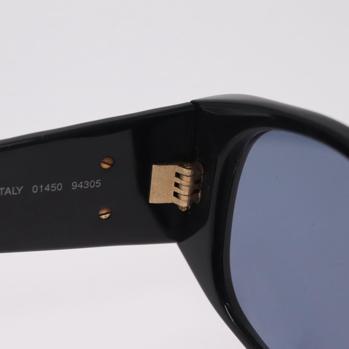 CHANEL Sunglasses metal Black CC Auth 201729M