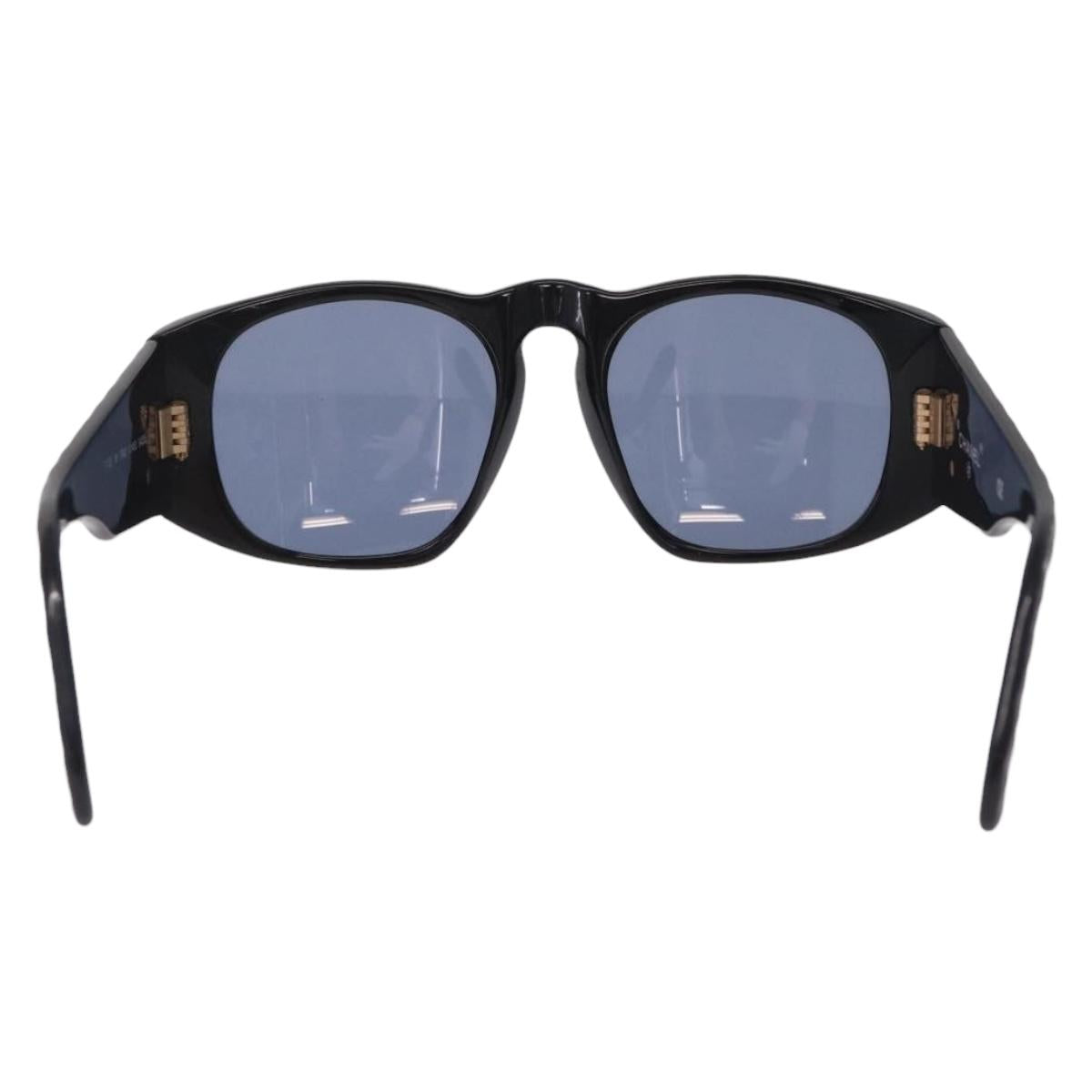 CHANEL Sunglasses metal Black CC Auth 201729M