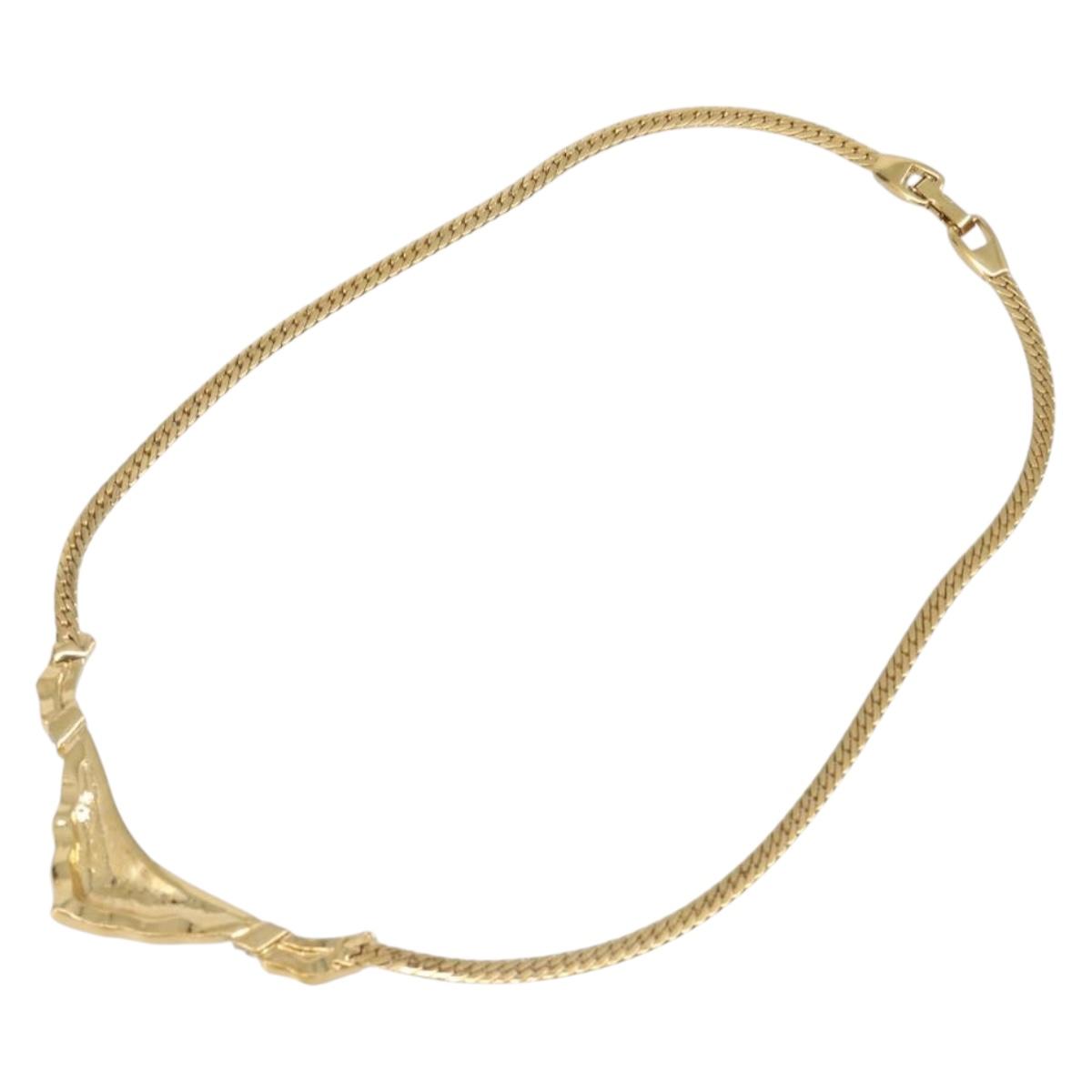 Nina Ricci Necklace metal Gold Auth 201733M