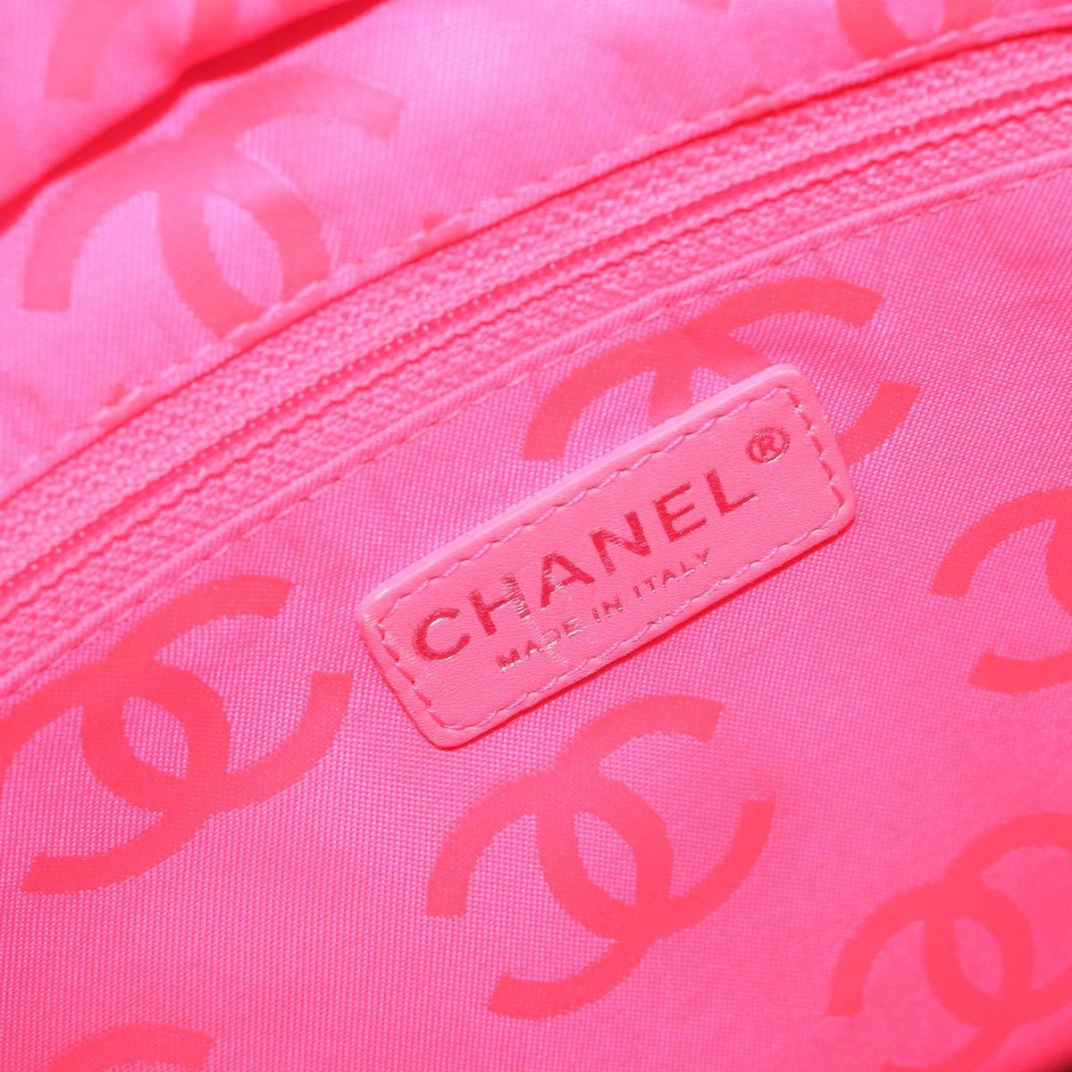 CHANEL Cambon Line Matelasse Tote Bag Leather Black Silver CC Auth 201902V