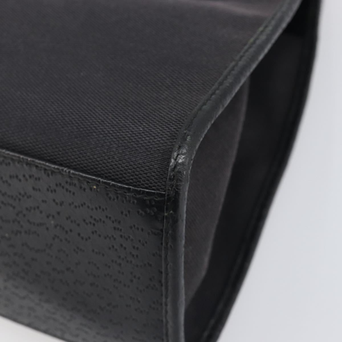 GUCCI Jackie Hand Bag Canvas Black Silver 002 1067 Auth 201904