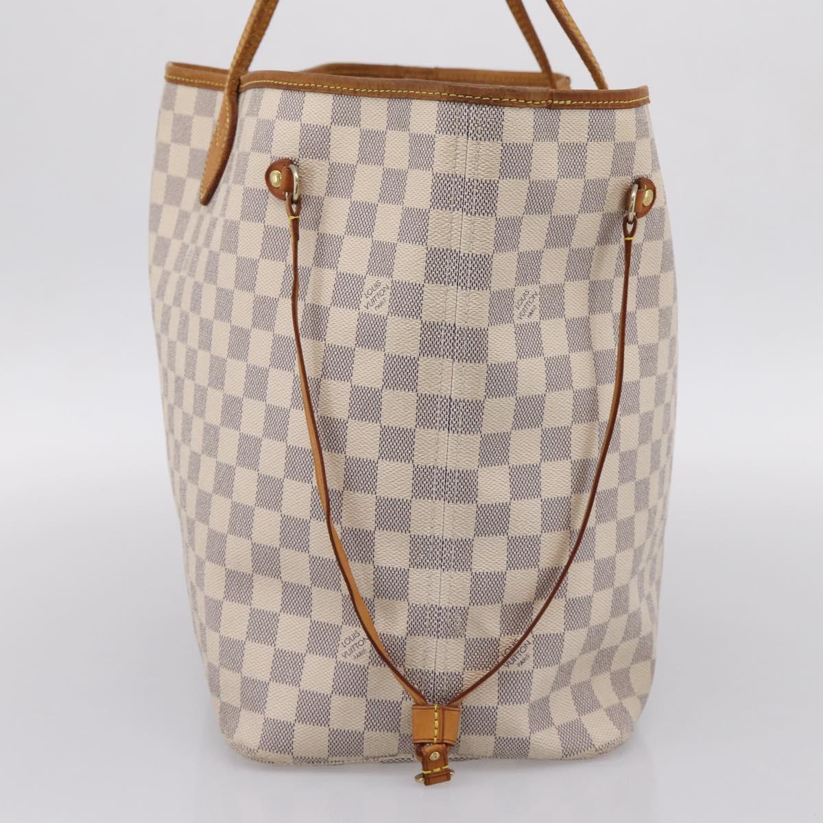 LOUIS VUITTON Damier Azur Neverfull GM Tote Bag N41360 LV Auth 201906