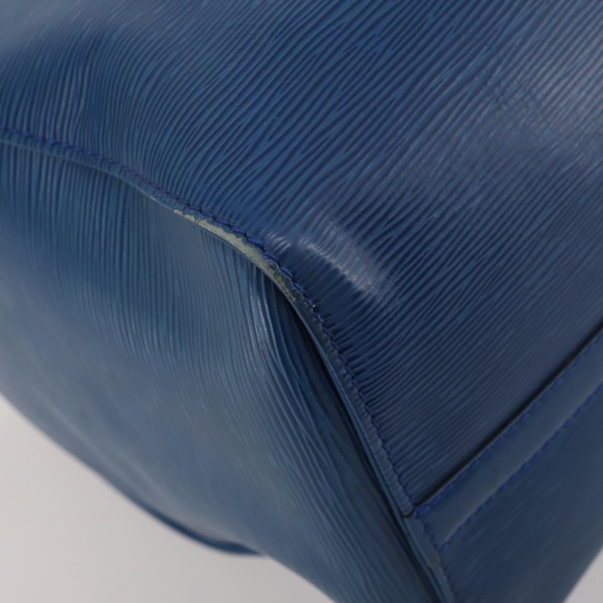 LOUIS VUITTON Epi Keepall 45 Boston Bag Blue M42975 LV Auth 201910