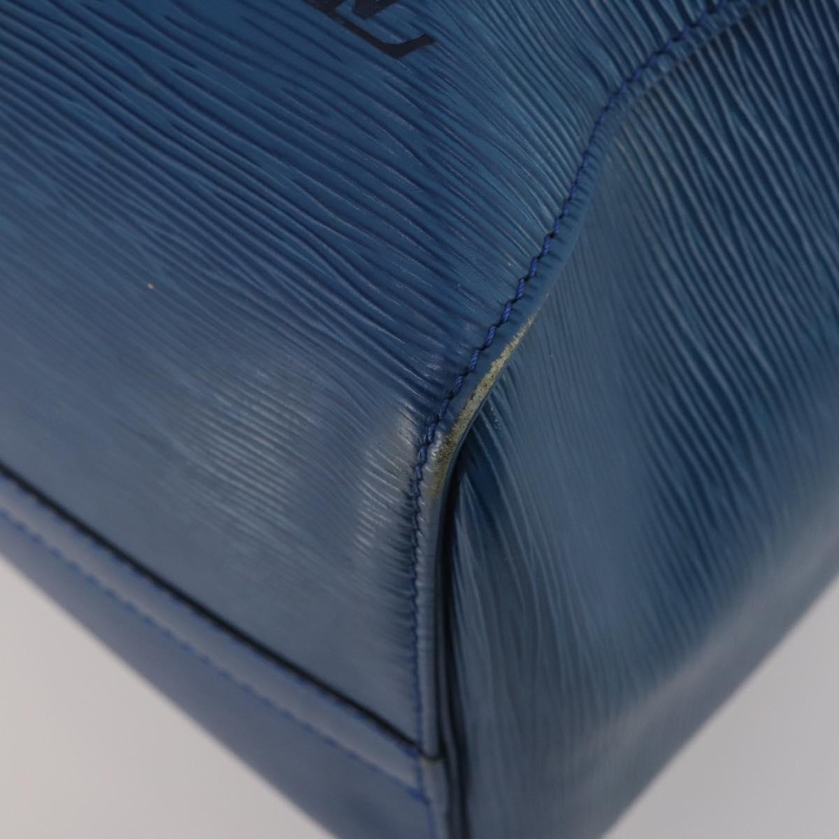 LOUIS VUITTON Epi Keepall 45 Boston Bag Blue M42975 LV Auth 201910