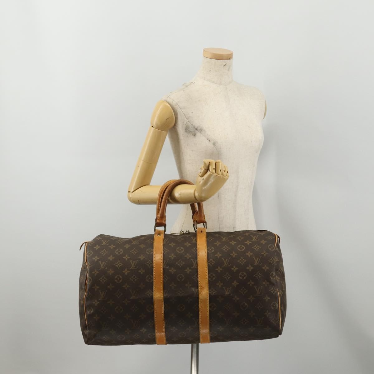 LOUIS VUITTON Monogram Keepall 45 Boston Bag M41428 LV Auth 201917