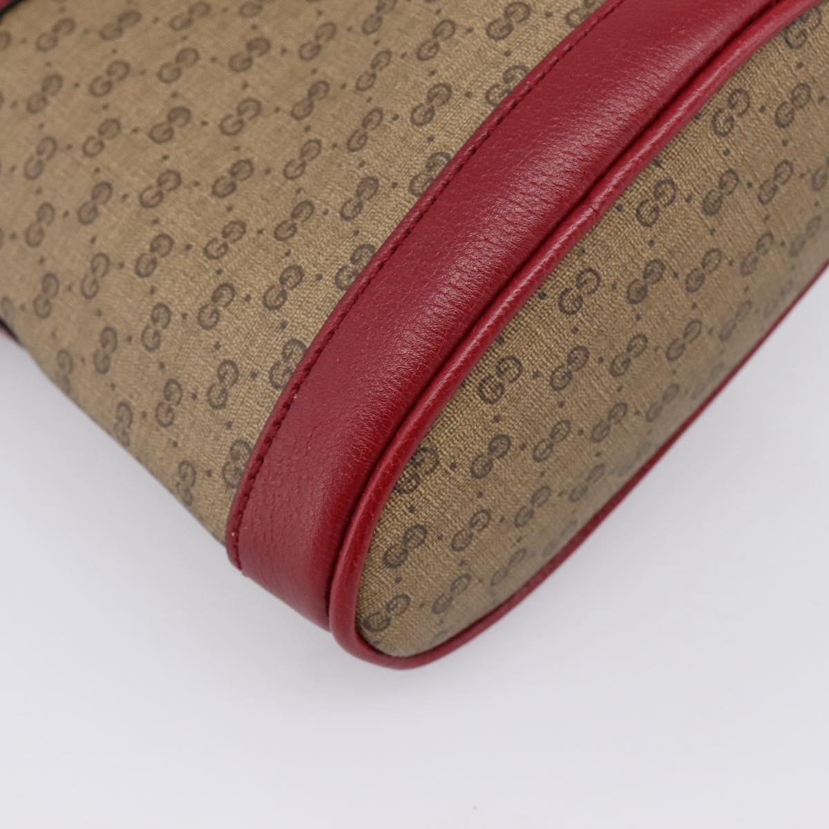 GUCCI GUCCI × Doraemon Micro GG Supreme Bag PVC Beige Gold 647801 Auth 201921SAM