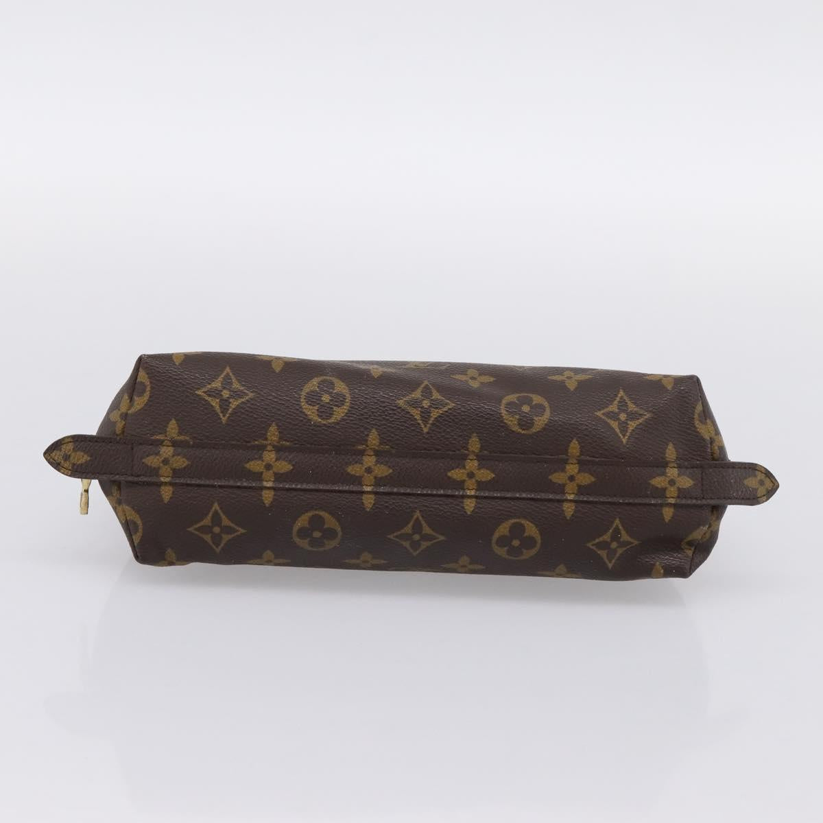 LOUIS VUITTON Monogram Trousse Demi Ronde Cosmetic Pouch M47520 LV Auth 201923
