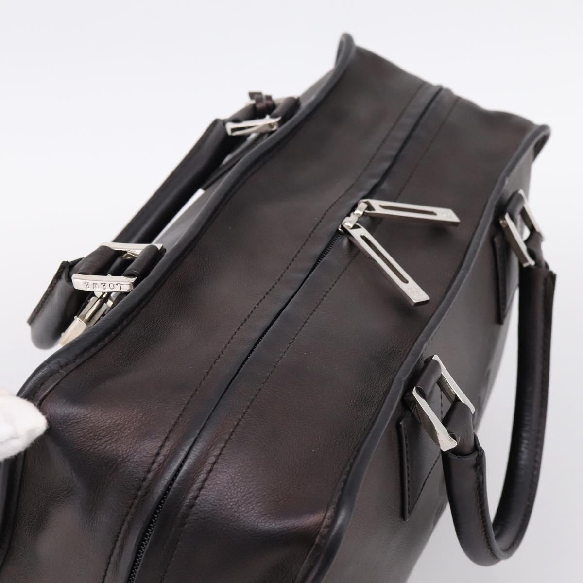LOEWE Amazona 36 Hand Bag Leather Bronze Silver Auth 201931V