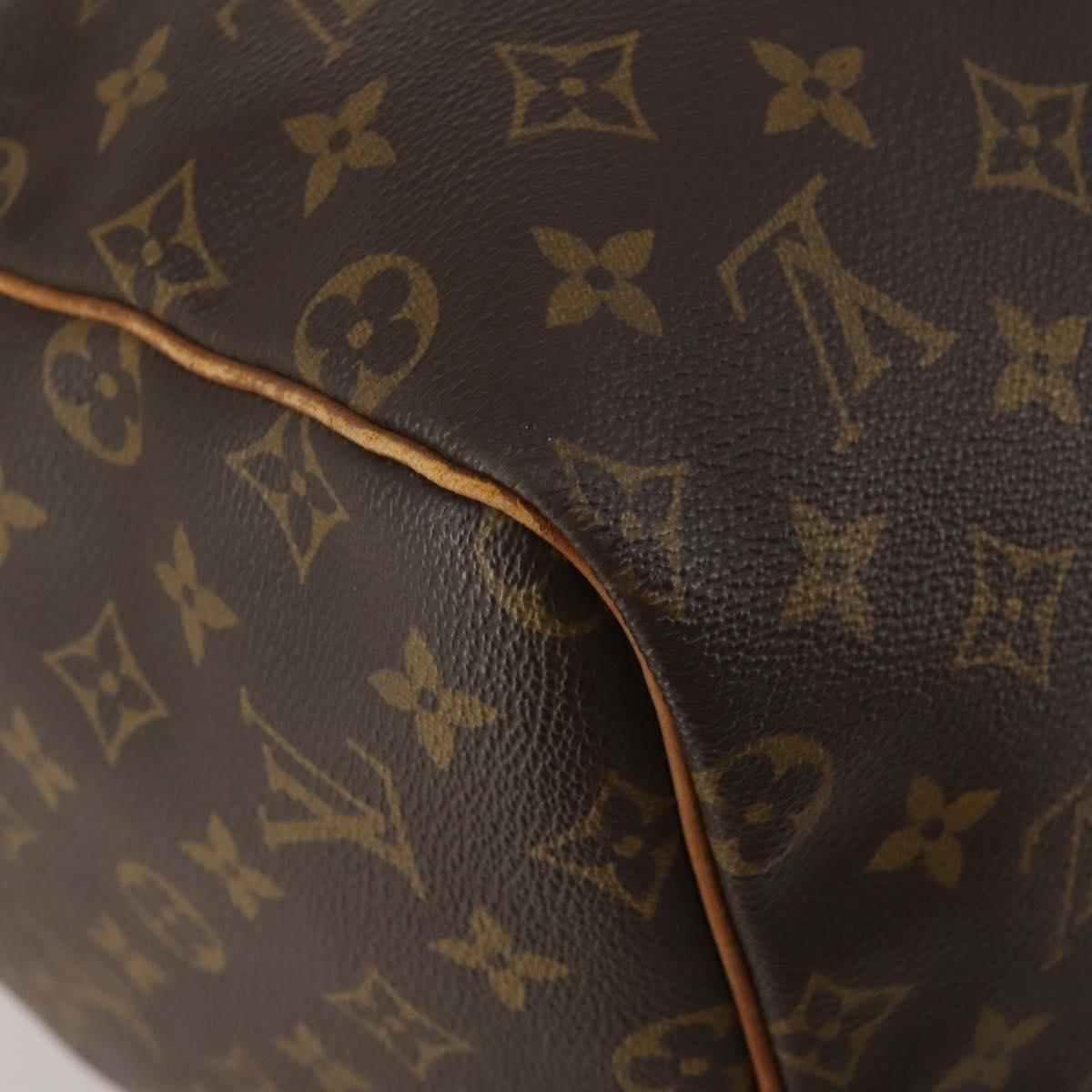 LOUIS VUITTON Monogram Keepall 55 Boston Bag M41424 LV Auth 201933