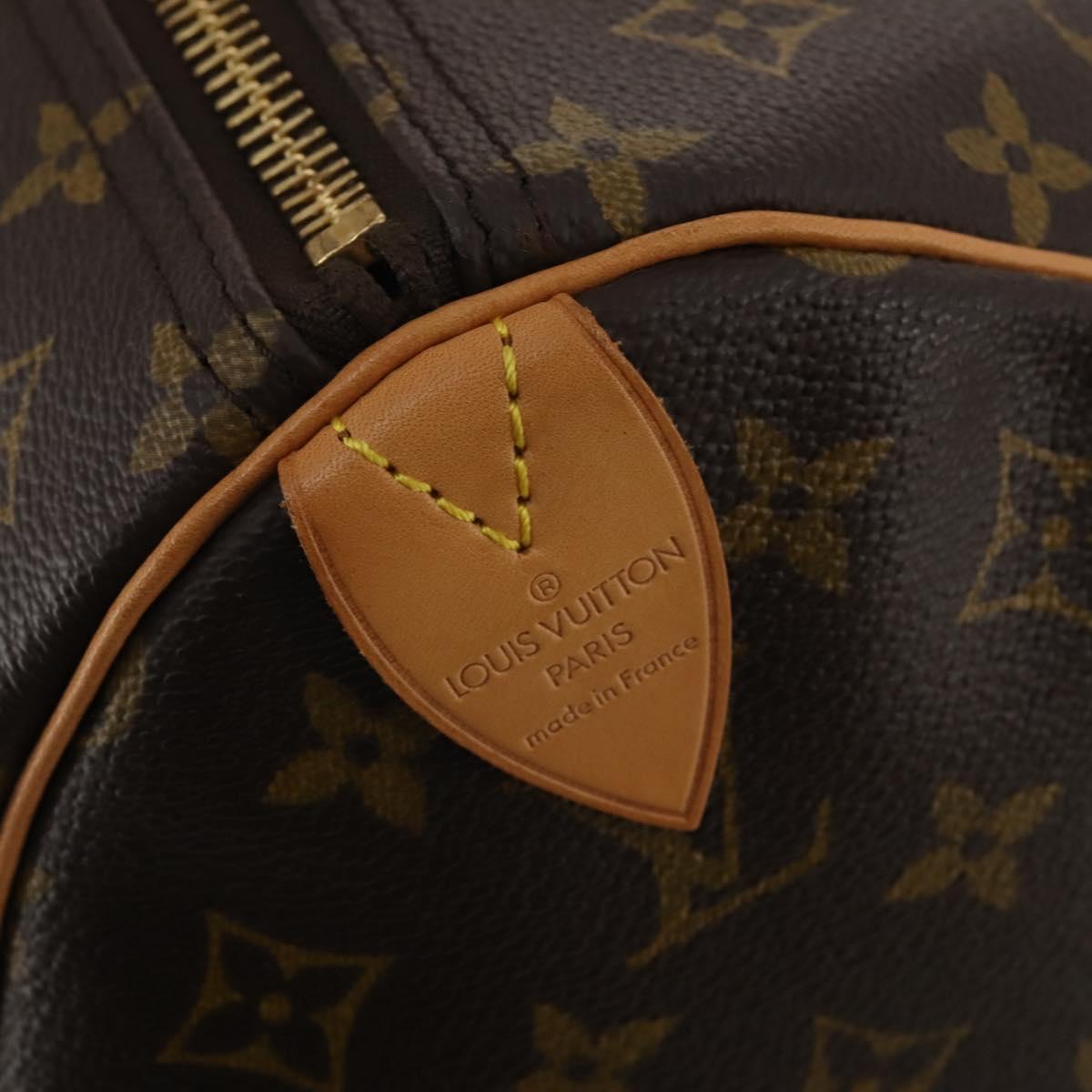 LOUIS VUITTON Monogram Keepall 60 Boston Bag M41422 LV Auth 201934V