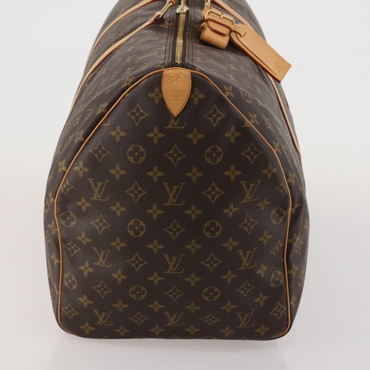 LOUIS VUITTON Monogram Keepall 60 Boston Bag M41422 LV Auth 201934V