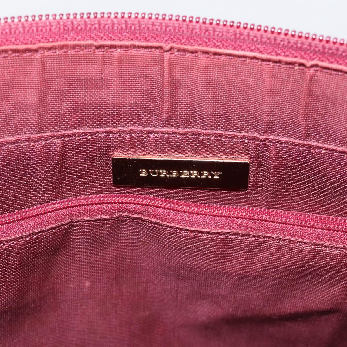 BURBERRY Nova Check Tote Bag Canvas Beige Gold Auth 201953