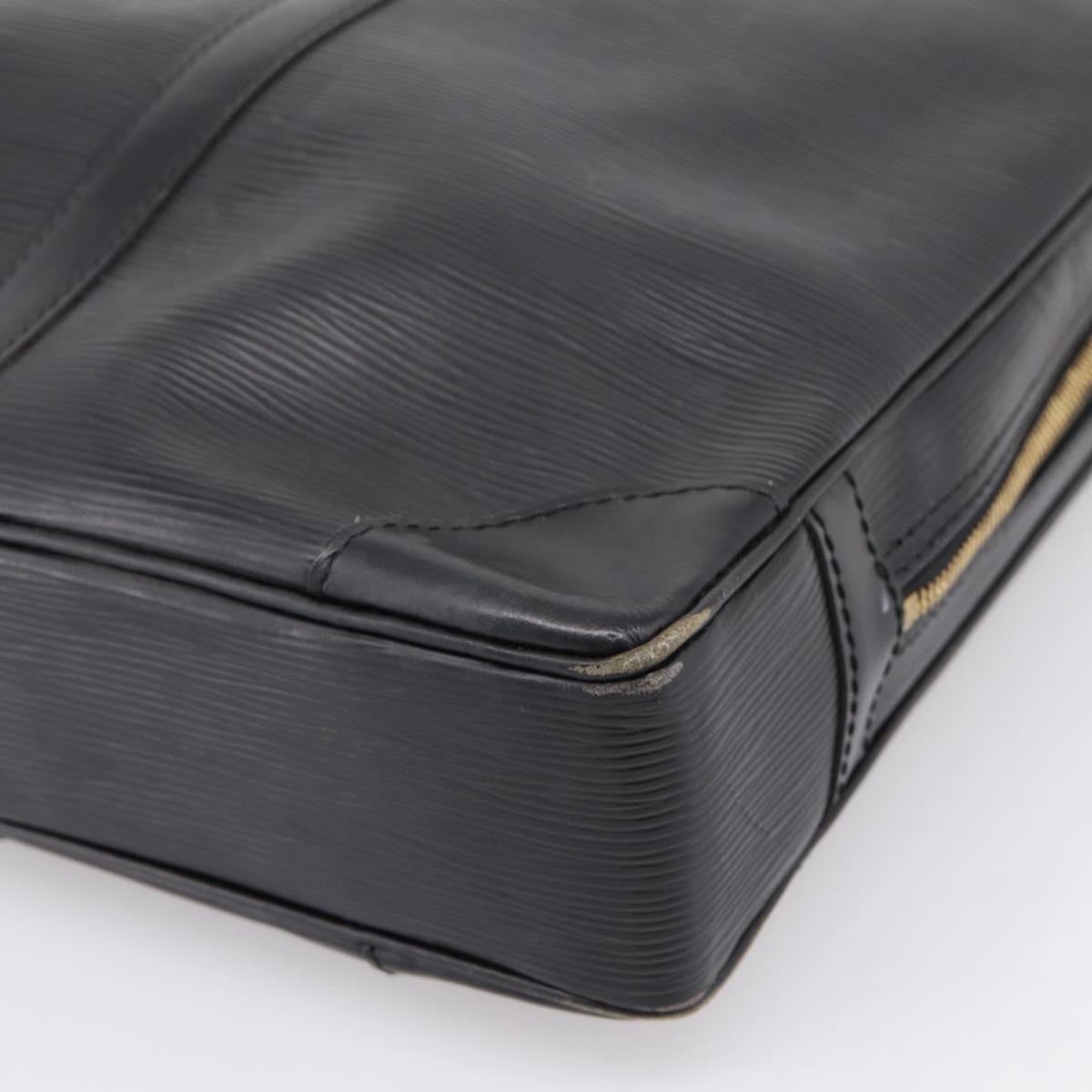 LOUIS VUITTON Epi Porte Documents Voyage Business Bag Black M40321 Auth 201958