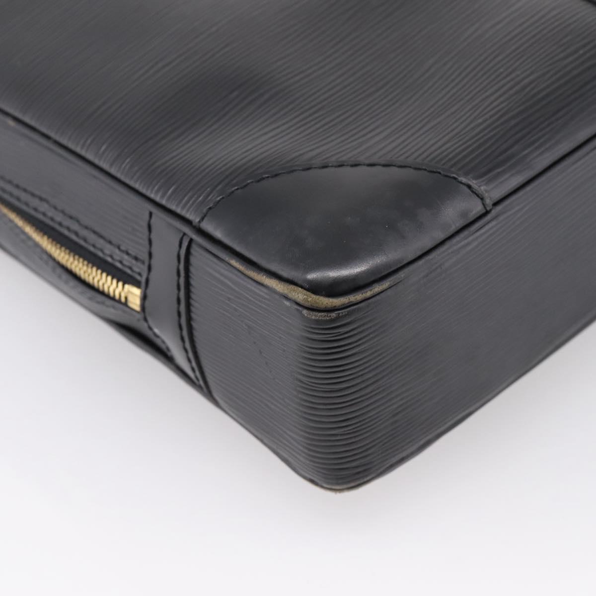 LOUIS VUITTON Epi Porte Documents Voyage Business Bag Black M40321 Auth 201958