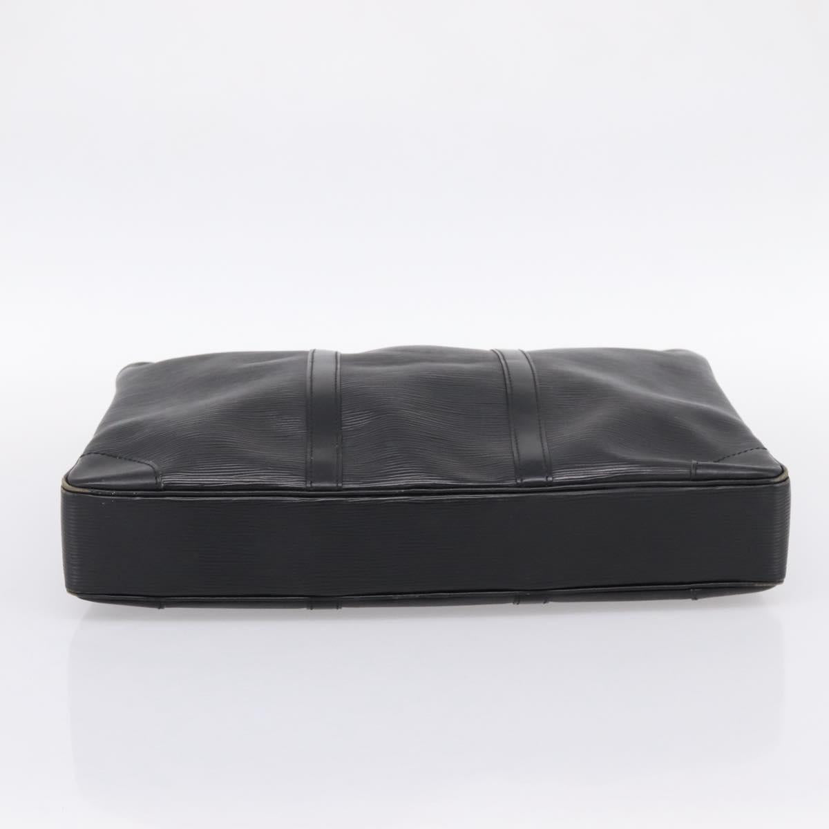 LOUIS VUITTON Epi Porte Documents Voyage Business Bag Black M40321 Auth 201958