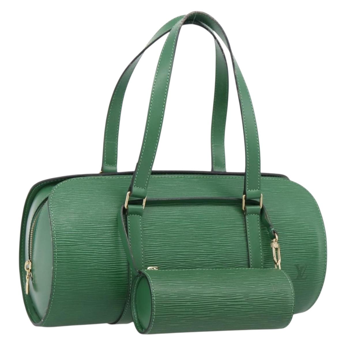 LOUIS VUITTON Epi Soufflot Hand Bag Green M52224 LV Auth 201968V