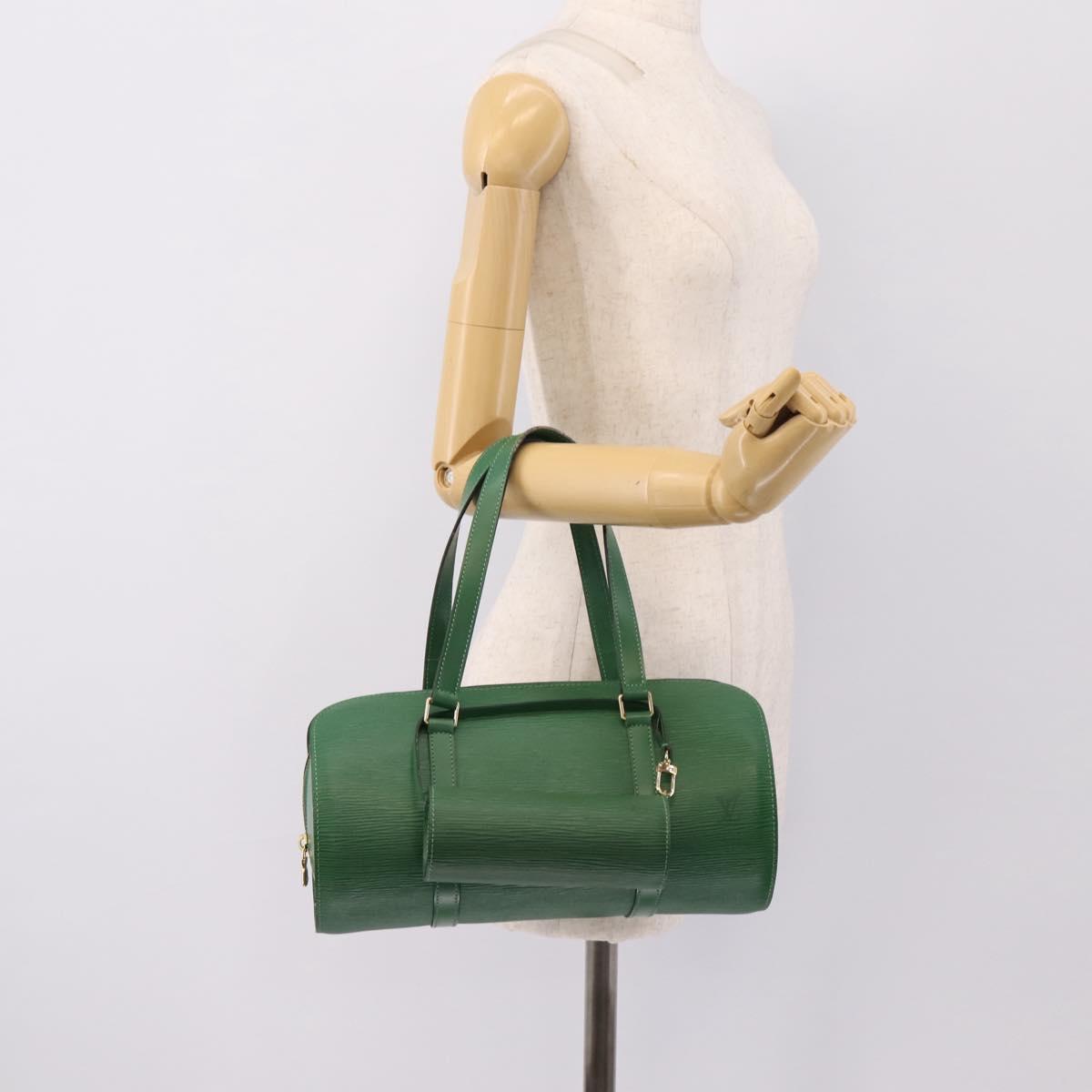 LOUIS VUITTON Epi Soufflot Hand Bag Green M52224 LV Auth 201968V