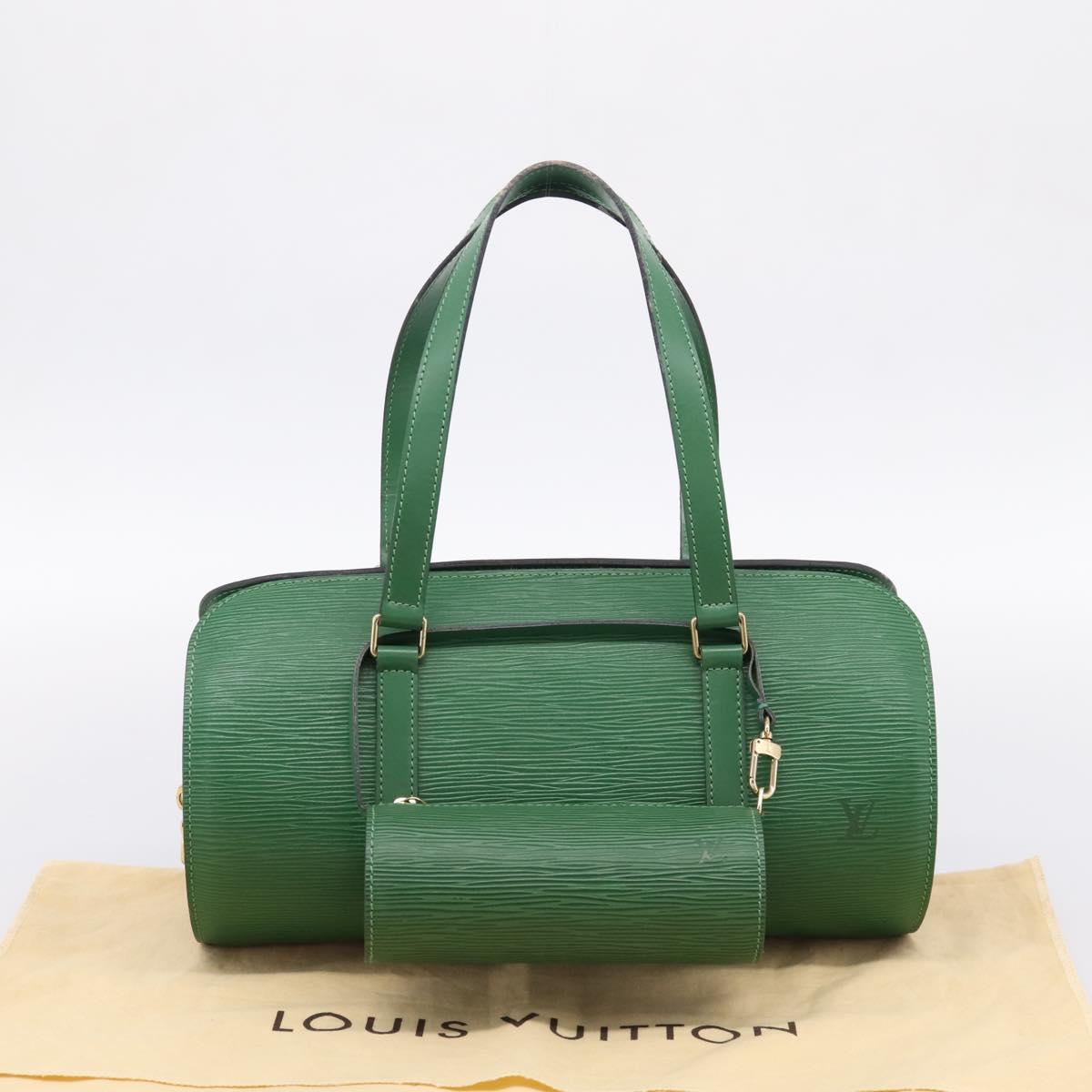 LOUIS VUITTON Epi Soufflot Hand Bag Green M52224 LV Auth 201968V