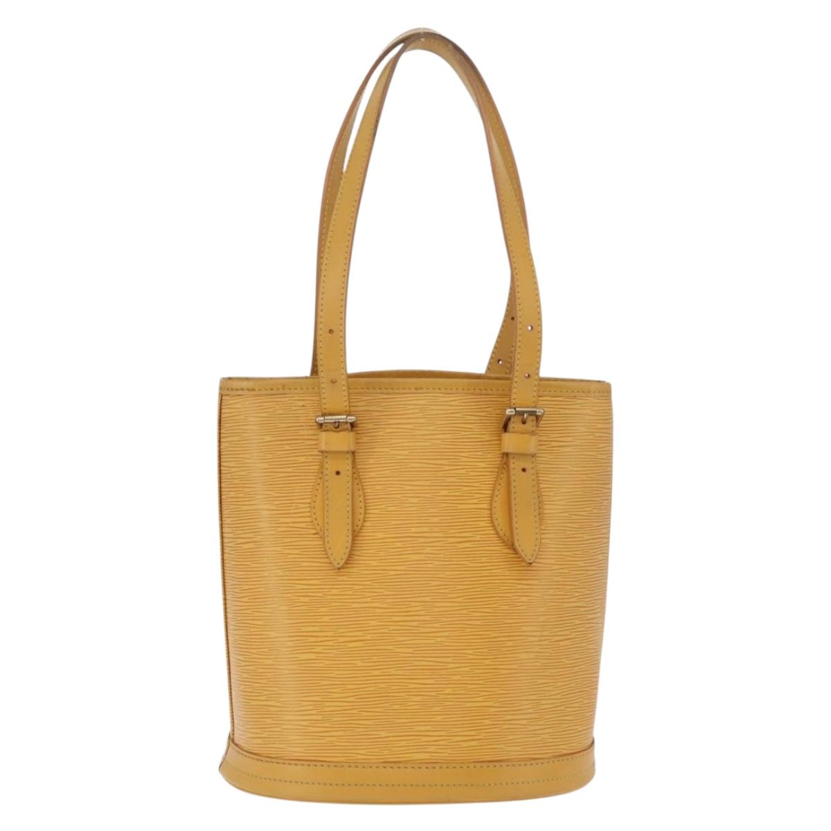 LOUIS VUITTON Epi Bucket PM Shoulder Bag SPO Yellow LV Auth 201976V