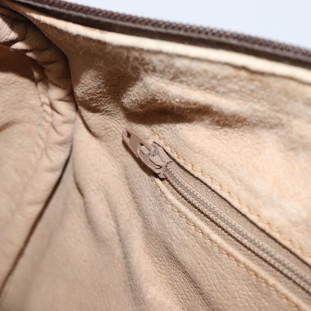 GUCCI GG Supreme Web Sherry Line Hand Bag PVC Beige Gold 39 02 006 Auth 201990