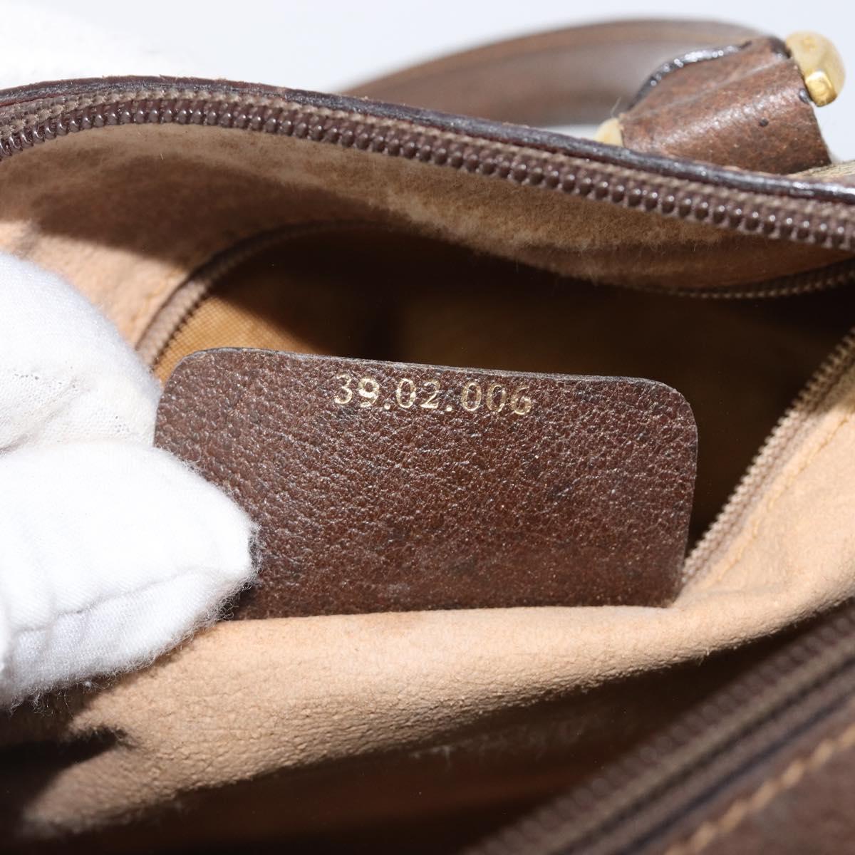 GUCCI GG Supreme Web Sherry Line Hand Bag PVC Beige Gold 39 02 006 Auth 201990