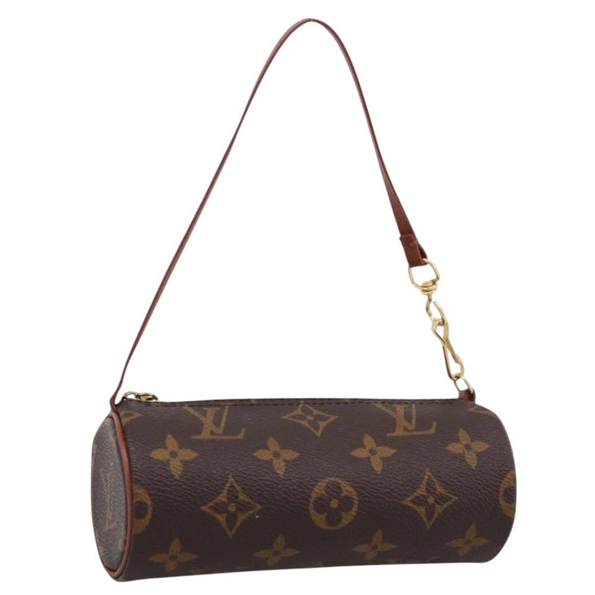 LOUIS VUITTON Monogram Papillon Pouch LV Auth 201993