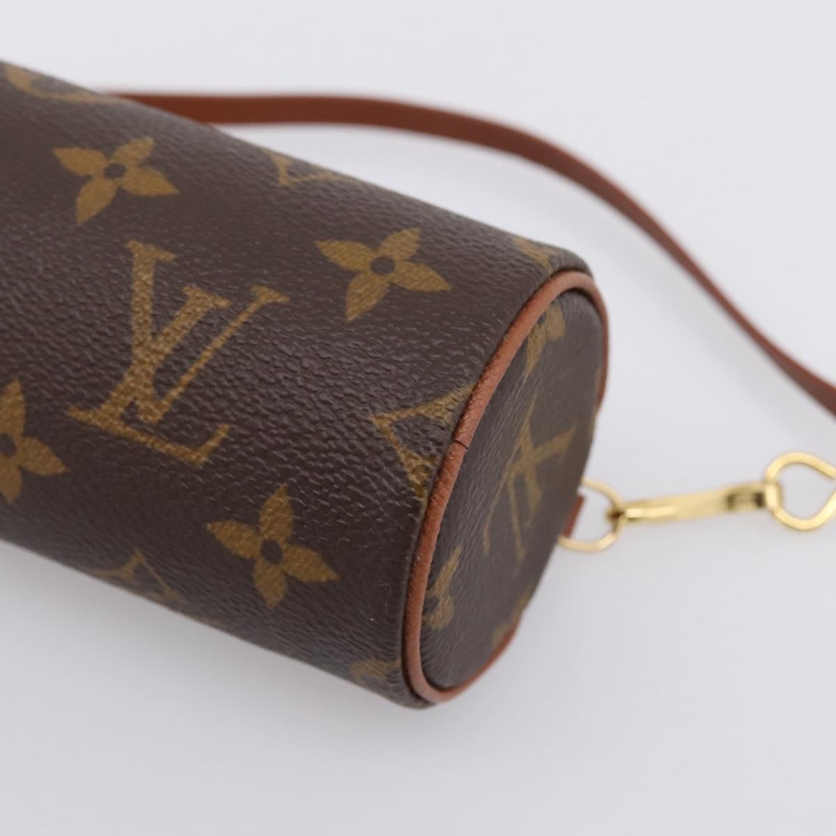 LOUIS VUITTON Monogram Papillon Pouch LV Auth 201993