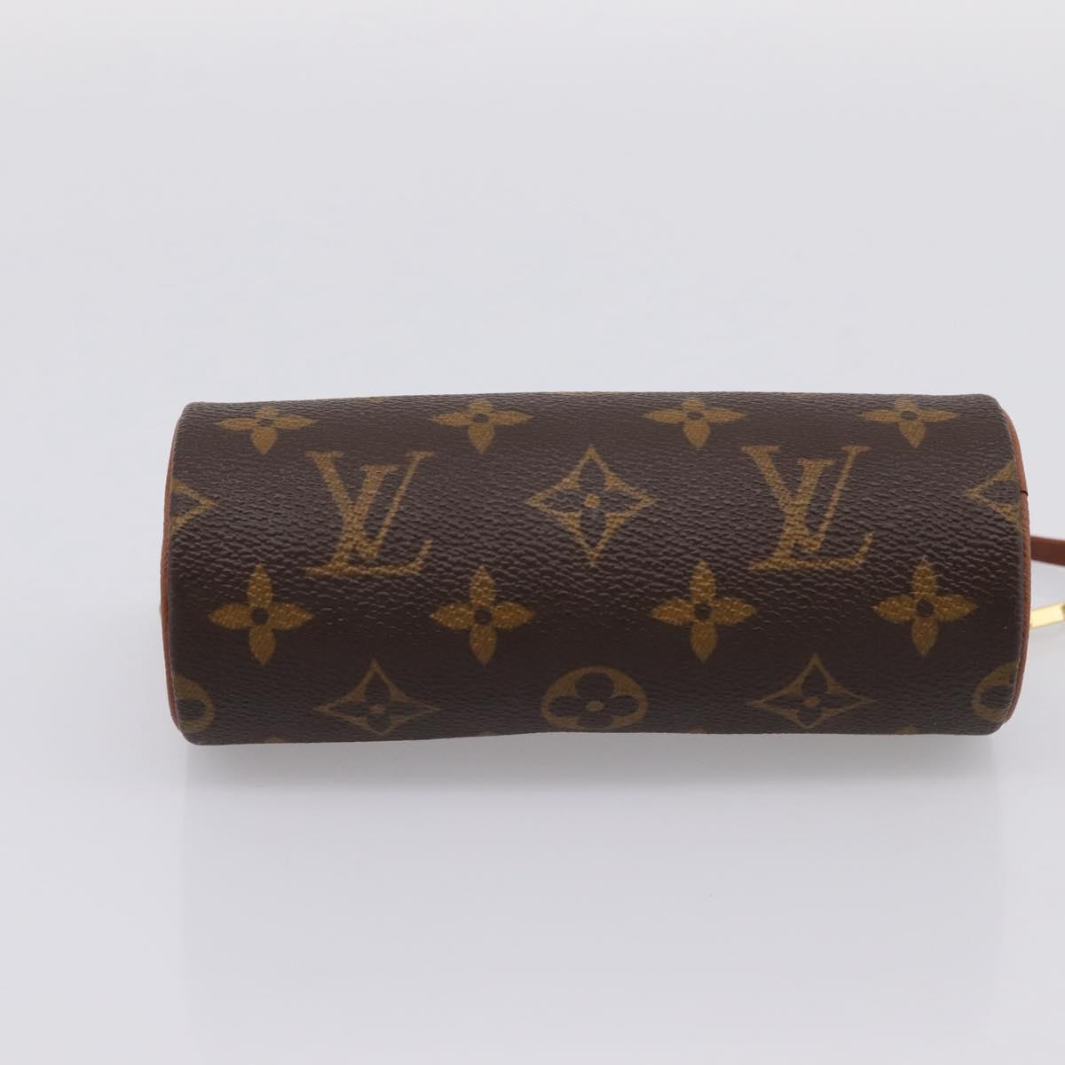 LOUIS VUITTON Monogram Papillon Pouch LV Auth 201993