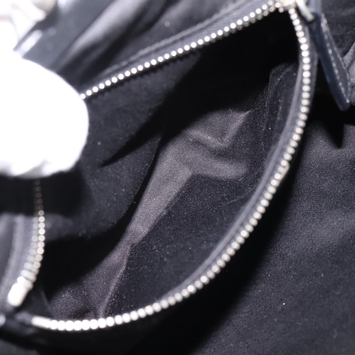 Miu Miu Hand Bag Leather White Silver Auth 201998A